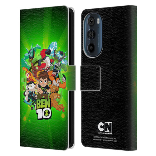 Ben 10: Animated Series Graphics Character Art Leather Book Wallet Case Cover For Motorola Edge 30