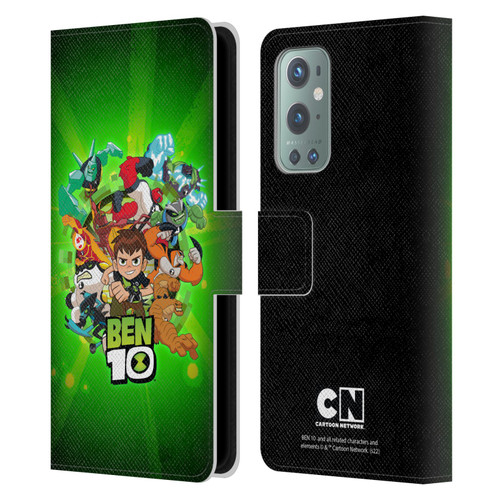 Ben 10: Animated Series Graphics Character Art Leather Book Wallet Case Cover For OnePlus 9