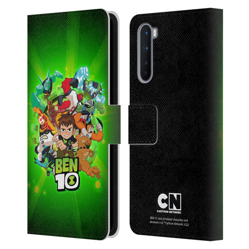 Ben 10: Animated Series Graphics Character Art Leather Book Wallet Case Cover For OnePlus Nord 5G