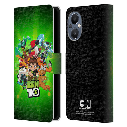Ben 10: Animated Series Graphics Character Art Leather Book Wallet Case Cover For OnePlus Nord N20 5G