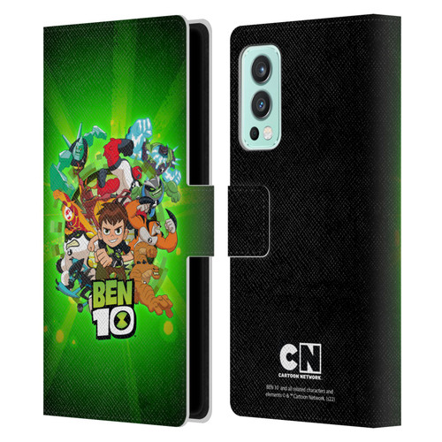 Ben 10: Animated Series Graphics Character Art Leather Book Wallet Case Cover For OnePlus Nord 2 5G