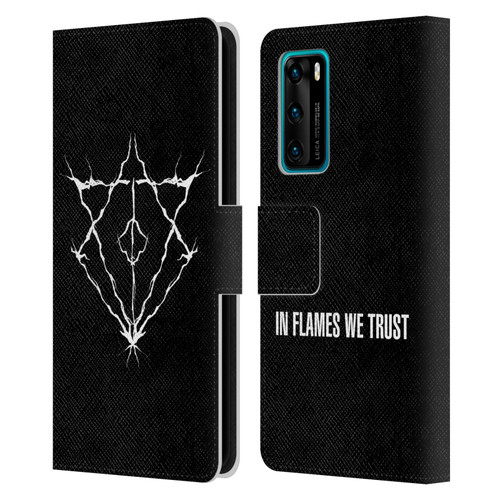 In Flames Metal Grunge Jesterhead Logo Leather Book Wallet Case Cover For Huawei P40 5G