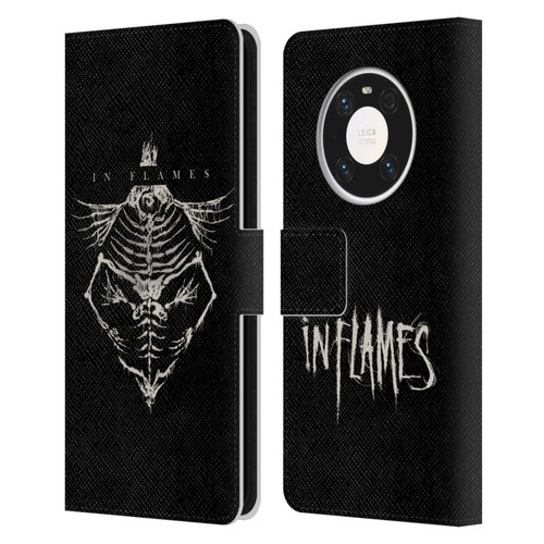 In Flames Metal Grunge Jesterhead Bones Leather Book Wallet Case Cover For Huawei Mate 40 Pro 5G