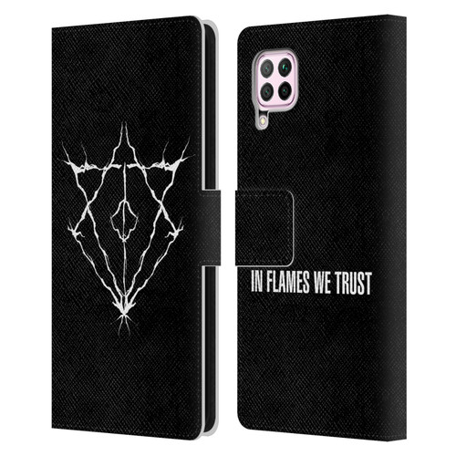 In Flames Metal Grunge Jesterhead Logo Leather Book Wallet Case Cover For Huawei Nova 6 SE / P40 Lite