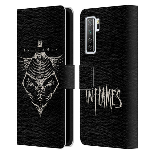 In Flames Metal Grunge Jesterhead Bones Leather Book Wallet Case Cover For Huawei Nova 7 SE/P40 Lite 5G