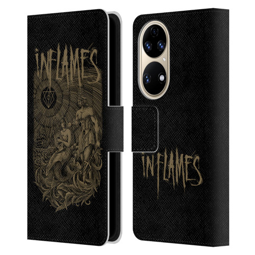 In Flames Metal Grunge Adventures Leather Book Wallet Case Cover For Huawei P50