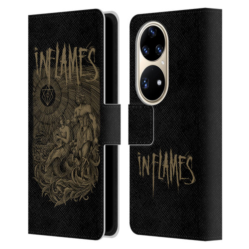 In Flames Metal Grunge Adventures Leather Book Wallet Case Cover For Huawei P50 Pro