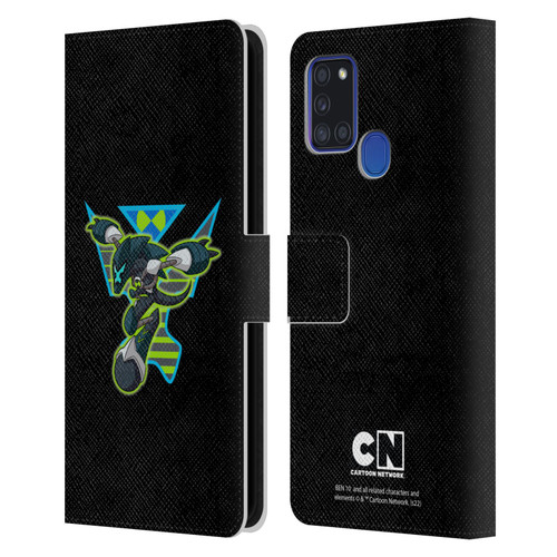 Ben 10: Animated Series Graphics Alien Leather Book Wallet Case Cover For Samsung Galaxy A21s (2020)