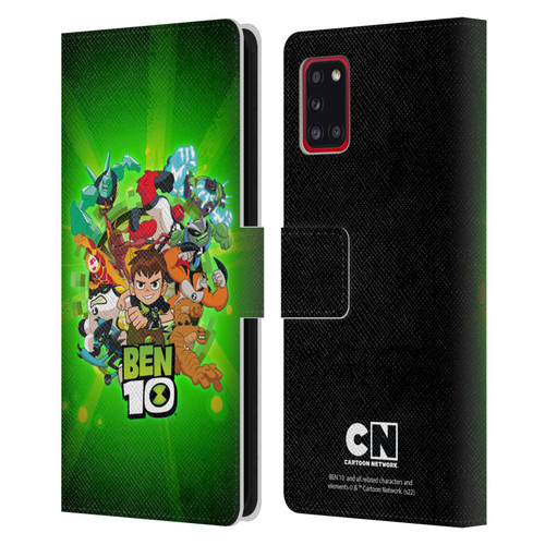 Ben 10: Animated Series Graphics Character Art Leather Book Wallet Case Cover For Samsung Galaxy A31 (2020)