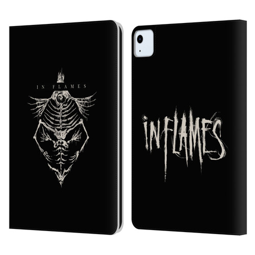 In Flames Metal Grunge Jesterhead Bones Leather Book Wallet Case Cover For Apple iPad Air 2020 / 2022