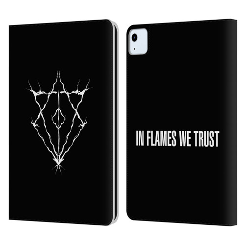 In Flames Metal Grunge Jesterhead Logo Leather Book Wallet Case Cover For Apple iPad Air 2020 / 2022