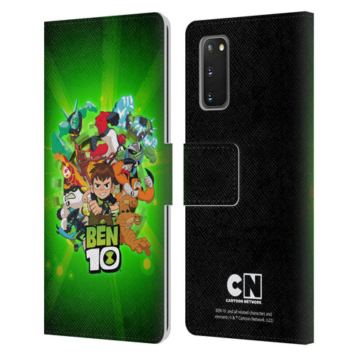 Ben 10: Animated Series Graphics Character Art Leather Book Wallet Case Cover For Samsung Galaxy S20 / S20 5G