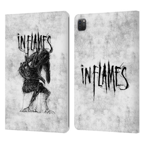 In Flames Metal Grunge Big Creature Leather Book Wallet Case Cover For Apple iPad Pro 11 2020 / 2021 / 2022