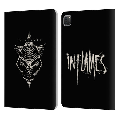 In Flames Metal Grunge Jesterhead Bones Leather Book Wallet Case Cover For Apple iPad Pro 11 2020 / 2021 / 2022