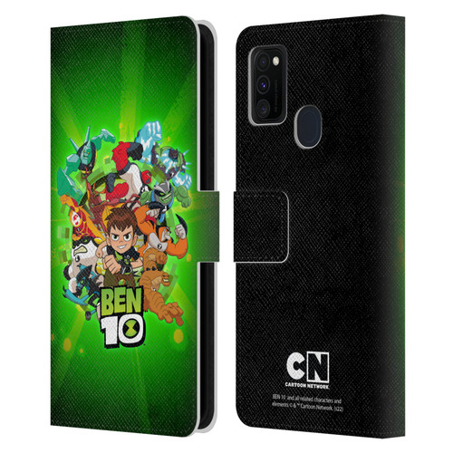 Ben 10: Animated Series Graphics Character Art Leather Book Wallet Case Cover For Samsung Galaxy M30s (2019)/M21 (2020)