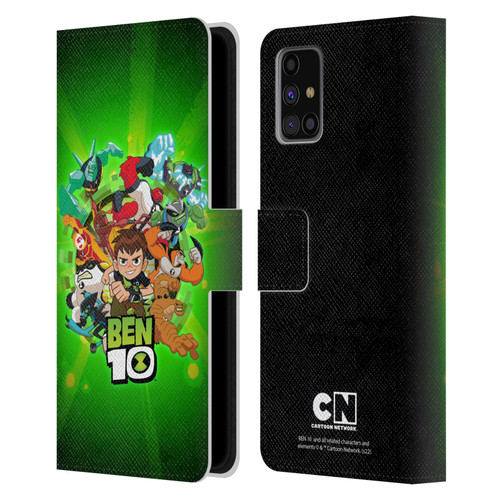 Ben 10: Animated Series Graphics Character Art Leather Book Wallet Case Cover For Samsung Galaxy M31s (2020)