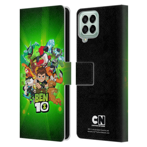 Ben 10: Animated Series Graphics Character Art Leather Book Wallet Case Cover For Samsung Galaxy M33 (2022)