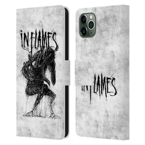 In Flames Metal Grunge Big Creature Leather Book Wallet Case Cover For Apple iPhone 11 Pro Max