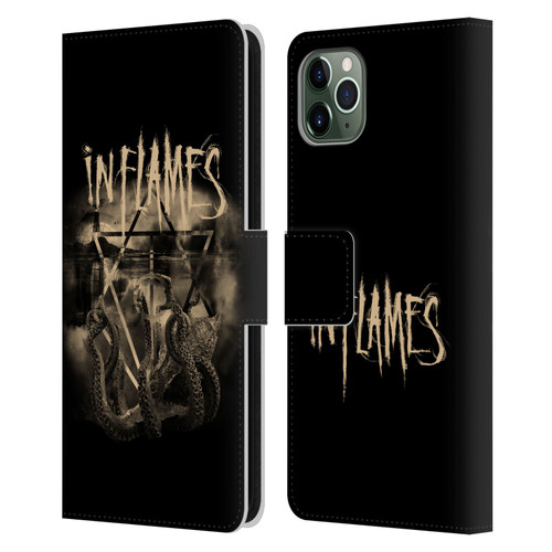 In Flames Metal Grunge Octoflames Leather Book Wallet Case Cover For Apple iPhone 11 Pro Max
