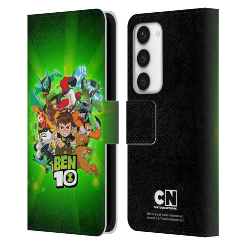 Ben 10: Animated Series Graphics Character Art Leather Book Wallet Case Cover For Samsung Galaxy S23 5G
