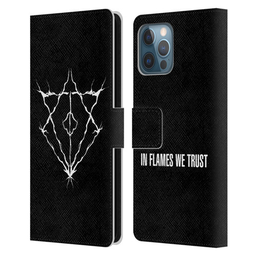 In Flames Metal Grunge Jesterhead Logo Leather Book Wallet Case Cover For Apple iPhone 12 Pro Max