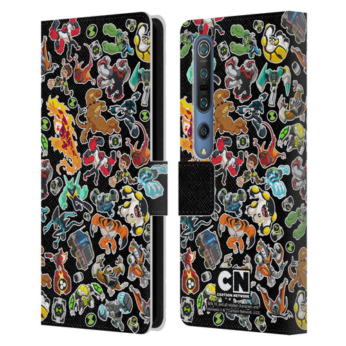 Ben 10: Animated Series Graphics Alien Pattern Leather Book Wallet Case Cover For Xiaomi Mi 10 5G / Mi 10 Pro 5G