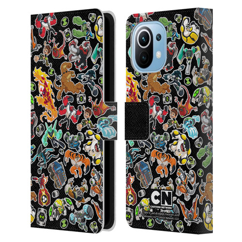 Ben 10: Animated Series Graphics Alien Pattern Leather Book Wallet Case Cover For Xiaomi Mi 11