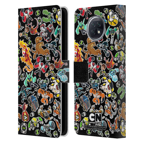 Ben 10: Animated Series Graphics Alien Pattern Leather Book Wallet Case Cover For Xiaomi Redmi Note 9T 5G