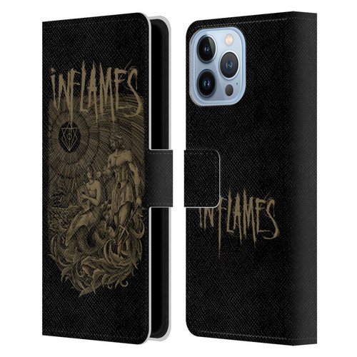 In Flames Metal Grunge Adventures Leather Book Wallet Case Cover For Apple iPhone 13 Pro Max