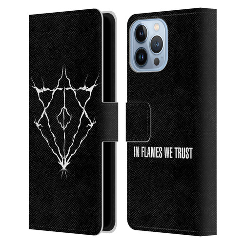 In Flames Metal Grunge Jesterhead Logo Leather Book Wallet Case Cover For Apple iPhone 13 Pro Max