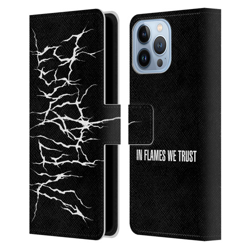 In Flames Metal Grunge Metal Logo Leather Book Wallet Case Cover For Apple iPhone 13 Pro Max