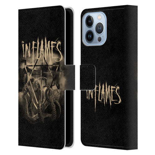 In Flames Metal Grunge Octoflames Leather Book Wallet Case Cover For Apple iPhone 13 Pro Max