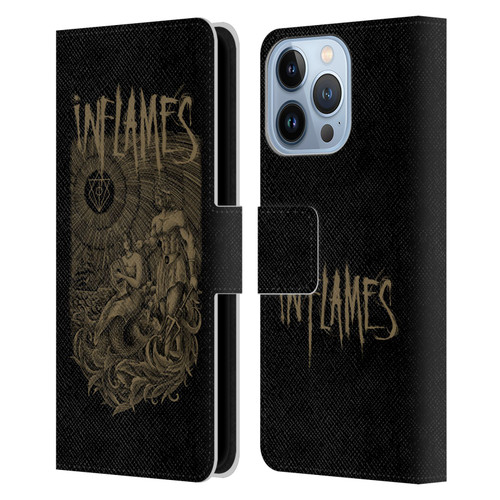 In Flames Metal Grunge Adventures Leather Book Wallet Case Cover For Apple iPhone 13 Pro