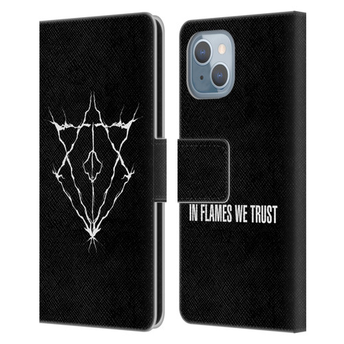 In Flames Metal Grunge Jesterhead Logo Leather Book Wallet Case Cover For Apple iPhone 14