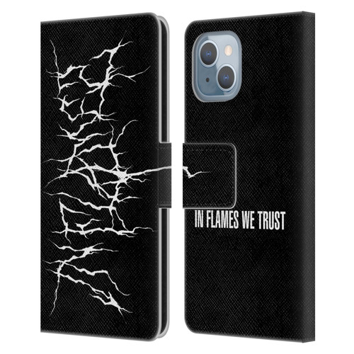In Flames Metal Grunge Metal Logo Leather Book Wallet Case Cover For Apple iPhone 14