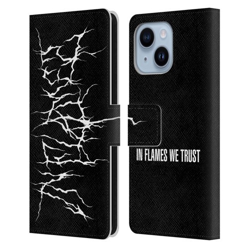 In Flames Metal Grunge Metal Logo Leather Book Wallet Case Cover For Apple iPhone 14 Plus
