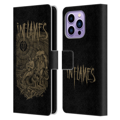 In Flames Metal Grunge Adventures Leather Book Wallet Case Cover For Apple iPhone 14 Pro Max