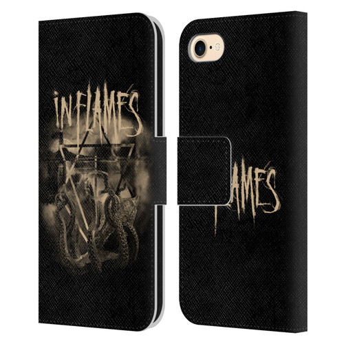 In Flames Metal Grunge Octoflames Leather Book Wallet Case Cover For Apple iPhone 7 / 8 / SE 2020 & 2022