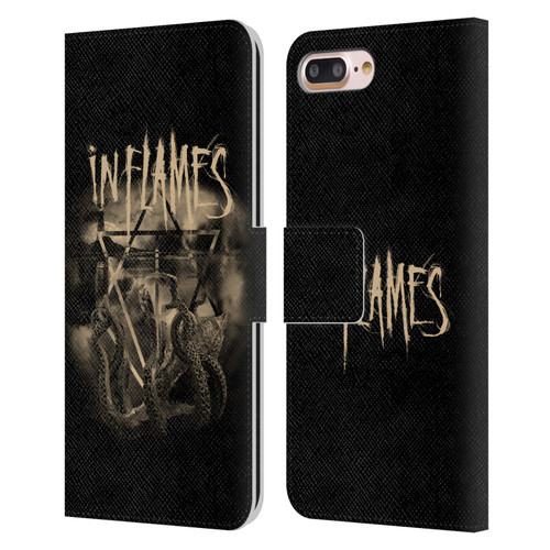 In Flames Metal Grunge Octoflames Leather Book Wallet Case Cover For Apple iPhone 7 Plus / iPhone 8 Plus