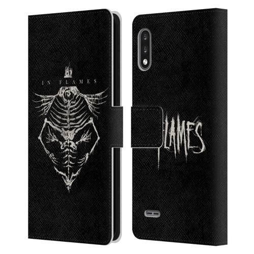 In Flames Metal Grunge Jesterhead Bones Leather Book Wallet Case Cover For LG K22
