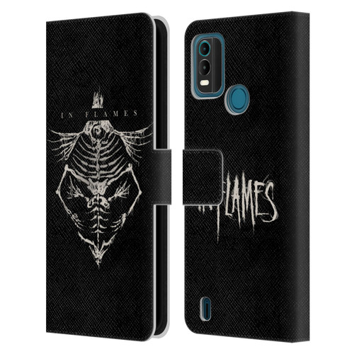 In Flames Metal Grunge Jesterhead Bones Leather Book Wallet Case Cover For Nokia G11 Plus