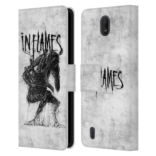 In Flames Metal Grunge Big Creature Leather Book Wallet Case Cover For Nokia C01 Plus/C1 2nd Edition