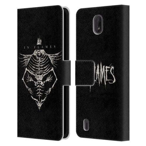In Flames Metal Grunge Jesterhead Bones Leather Book Wallet Case Cover For Nokia C01 Plus/C1 2nd Edition