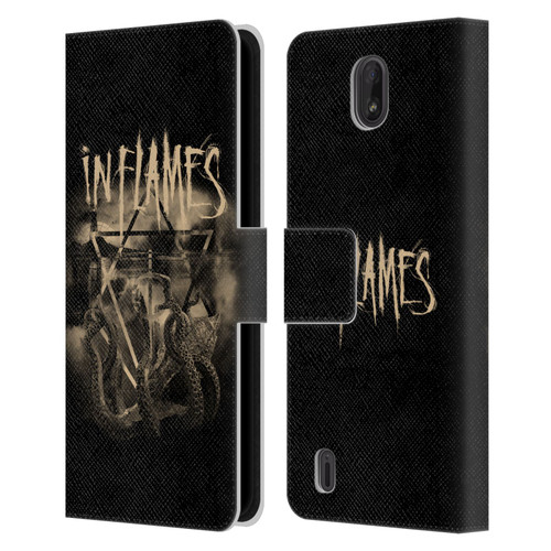 In Flames Metal Grunge Octoflames Leather Book Wallet Case Cover For Nokia C01 Plus/C1 2nd Edition