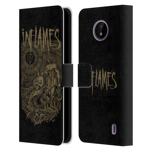 In Flames Metal Grunge Adventures Leather Book Wallet Case Cover For Nokia C10 / C20