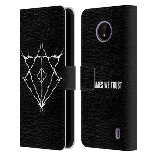 In Flames Metal Grunge Jesterhead Logo Leather Book Wallet Case Cover For Nokia C10 / C20