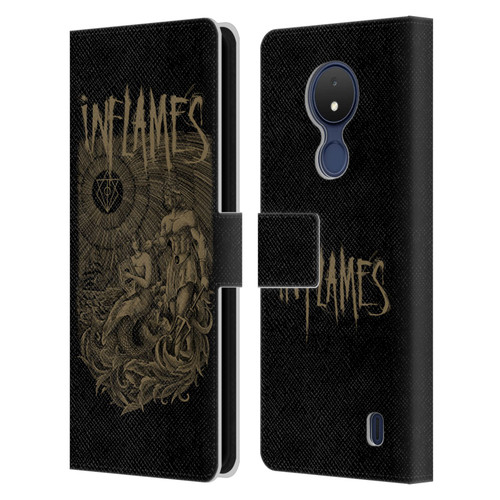In Flames Metal Grunge Adventures Leather Book Wallet Case Cover For Nokia C21