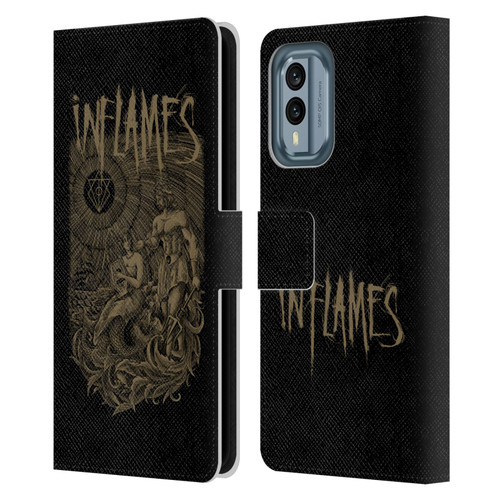 In Flames Metal Grunge Adventures Leather Book Wallet Case Cover For Nokia X30