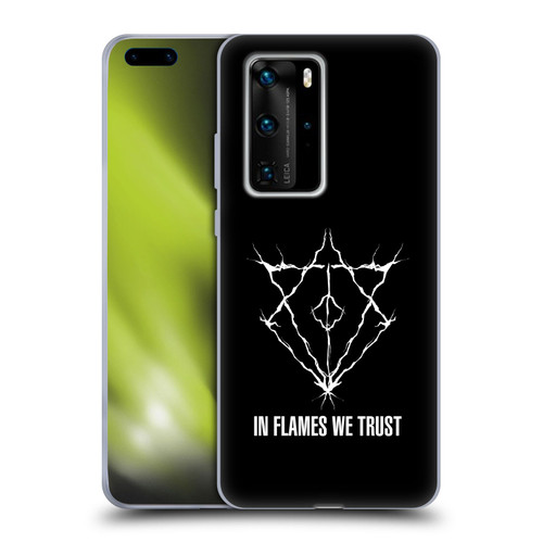 In Flames Metal Grunge Jesterhead Logo Soft Gel Case for Huawei P40 Pro / P40 Pro Plus 5G