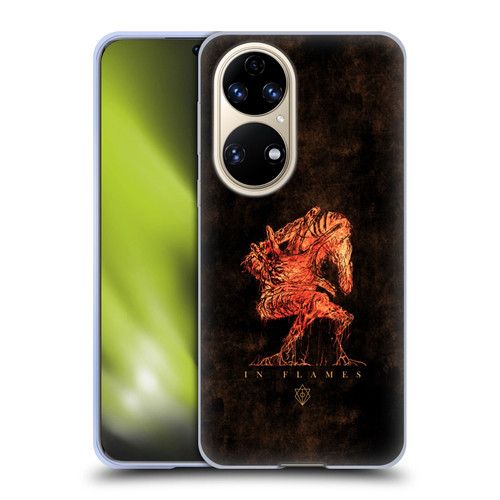 In Flames Metal Grunge Creature Soft Gel Case for Huawei P50